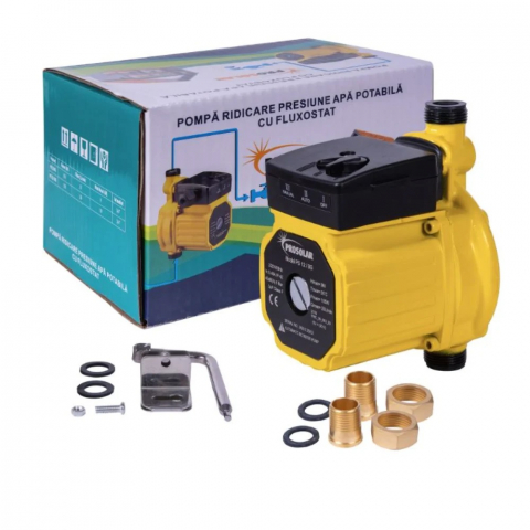 Pompa ridicare presiune - Pompa ridicare presiune panou solar cu fluxostat ProSolar 12/9G -180 , debit 23 l/min.