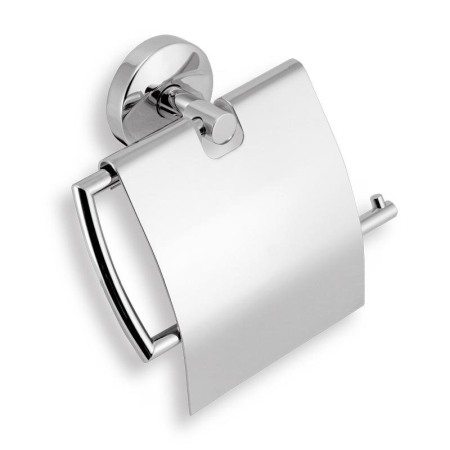Accesorii toaleta - Porthartie cu capac, Ferro, Metalia 11, crom