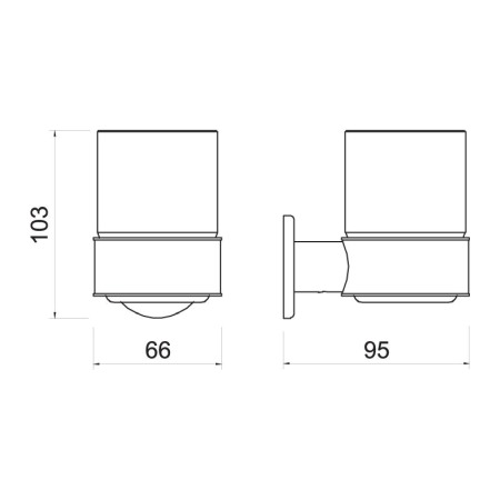 Portpahar, Ferro, Smile, din sticla, crom [1]
