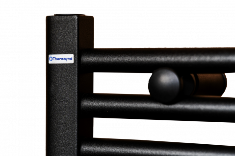 Portprosop drept Thermoynd, 500 x 1000 mm, negru mat, accesorii incluse [2]