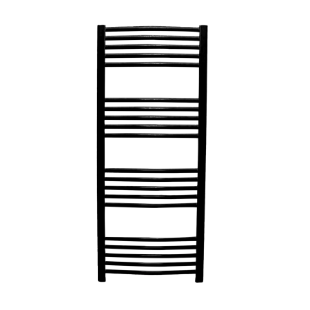 Echipamente de incalzire - Portprosop drept Thermoynd, 600 x 1750 mm, negru mat, calorifer baie, accesorii incluse