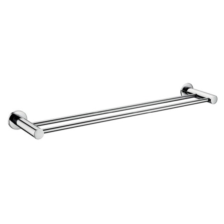 Accesorii baie - Portprosop dublu, Ferro, Smile, 60 cm, crom