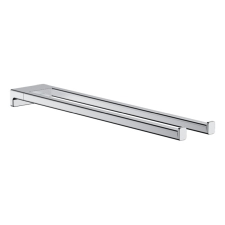 Cuiere si suporturi prosoape - Portprosop dublu, Hansgrohe, Addstoris, crom