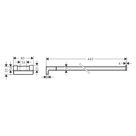 Portprosop dublu, Hansgrohe, Addstoris, crom [1]