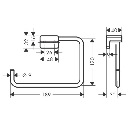 Portprosop, Hansgrohe, AddStoris, crom [1]