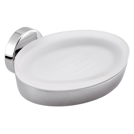 Accesorii baie - Portsapun, Ferro, Metalia 11, din sticla, crom