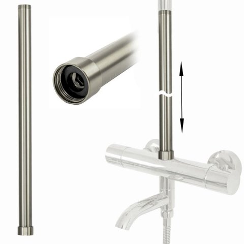 Sisteme de dus - Prelungire coloana duș 50cm crom periat