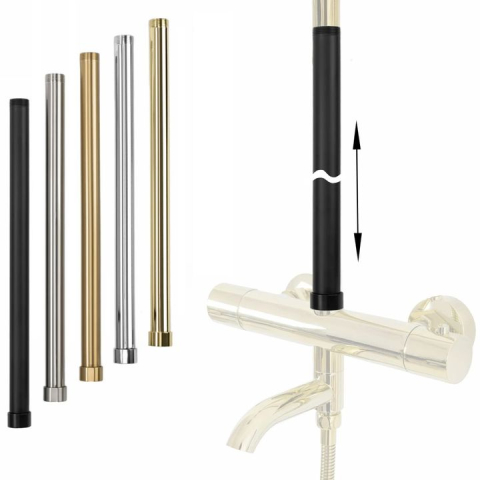 Prelungire coloana duș 50cm crom periat [4]