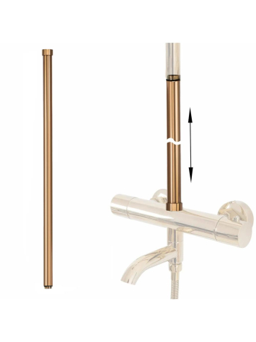 Sisteme de dus - Prelungire coloana duș BRUSH COPPER 60cm