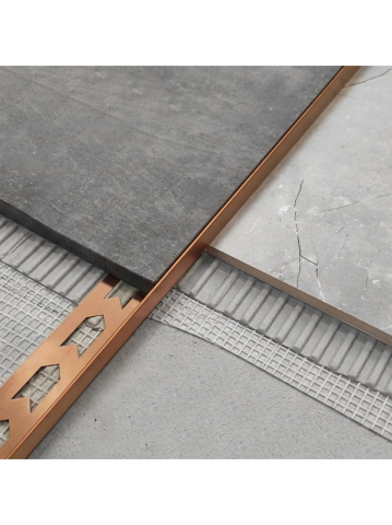 Profil de panta cadita de dus stanga 100cm cupru periat [2]