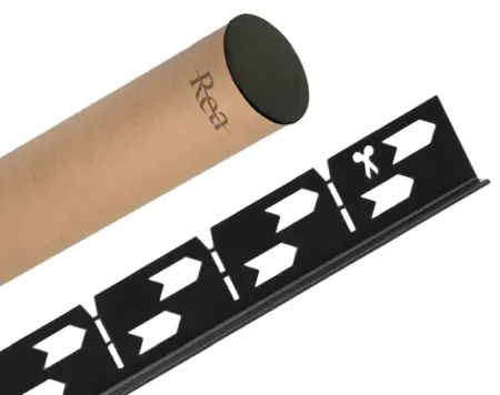 Profil de panta cadita de dus stanga Negru 120cm, Rea [6]
