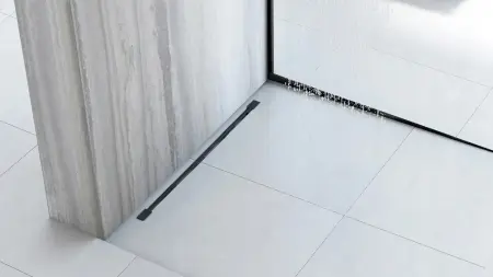 Profil de panta cadita de dus stanga Negru 120cm, Rea [7]
