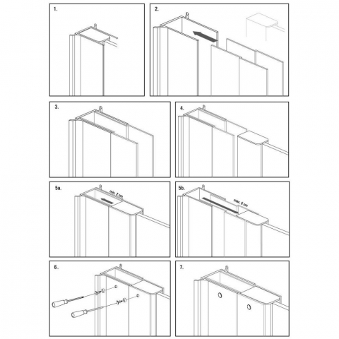 Profil extensie cu accesorii de montare Deante 200 cm crom [1]