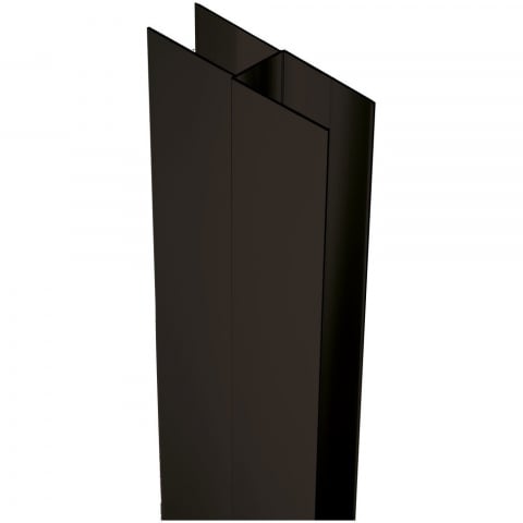 Pereti ficsi - Profil extenstie cu accesorii de instalare 200 cm negru mat