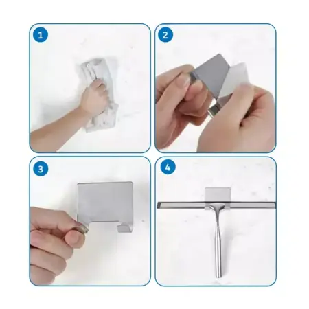Racleta pentru sticla cu suport Rea auriu 26 cm [3]