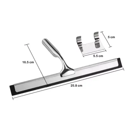Racleta pentru sticla cu suport Rea crom 26 cm [6]