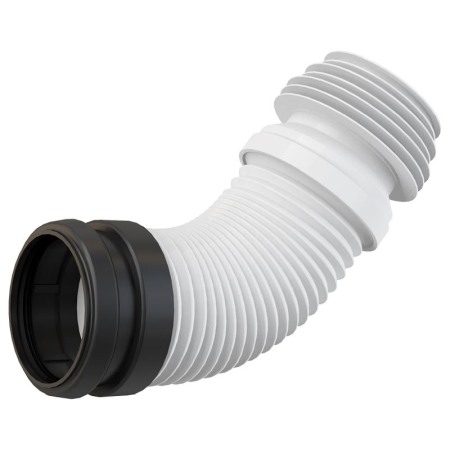 Accesorii vase wc - Racord flexibil Alcadrain, cu garnitura pentru vas WC, 23 - 45 cm