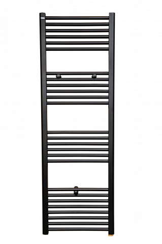 Echipamente de incalzire - Radiator baie (calorifer) portprosop Thermoynd, 500 x 1500 mm, negru mat, drept, accesorii incluse