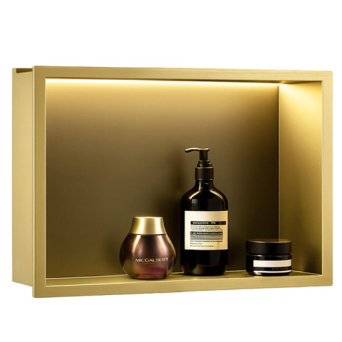 RAFT BAIE INCASTRAT PERETE LED 30x45 auriu periat [3]