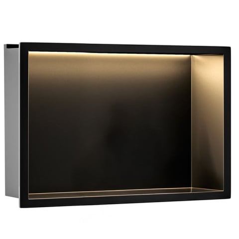 Rafturi incastrate - RAFT BAIE INCASTRAT PERETE LED 30x45 negru