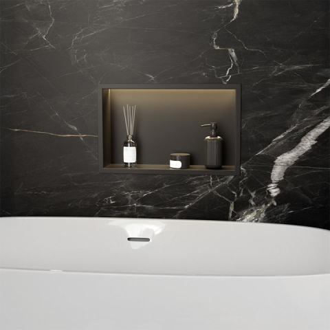 RAFT BAIE INCASTRAT PERETE LED 30x45 negru [4]