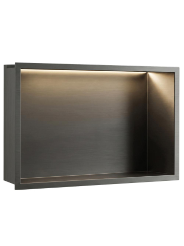 Mobilier Baie - Raft baie incastrat LED Rea titan 480x330x100 mm inox Aisi 304
