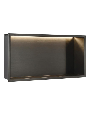 Nișă de baie LED Rea Titan 600x300x100 mm inox cu iluminare integrată [6]
