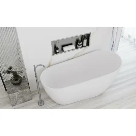 Raft incastrat dreptunghiular crom periat Rea 30x60x10 cm [4]
