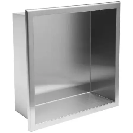 Raft incastrat patrat crom periat Rea 30x30x10 cm [1]