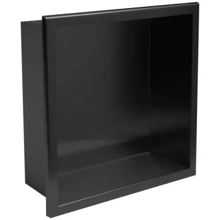 Raft incastrat patrat negru mat Rea 30x30x10 cm [1]