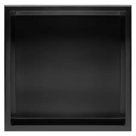 Rafturi incastrate - Raft incastrat patrat negru mat Rea 30x30x10 cm