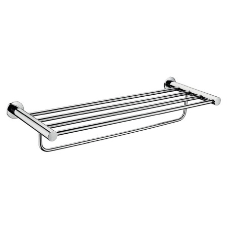Accesorii baie - Raft pentru prosoape, Ferro, Smile, cu portprosop, crom