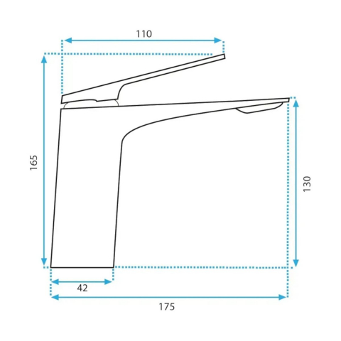 Rea Avalon baterie lavoar stativ auriu REA-B1118 [1]