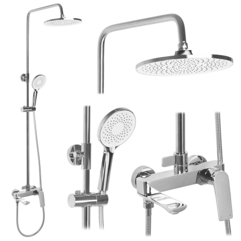 Rea Avalon set cadă și duș perete da crom REA-P8699 [2]