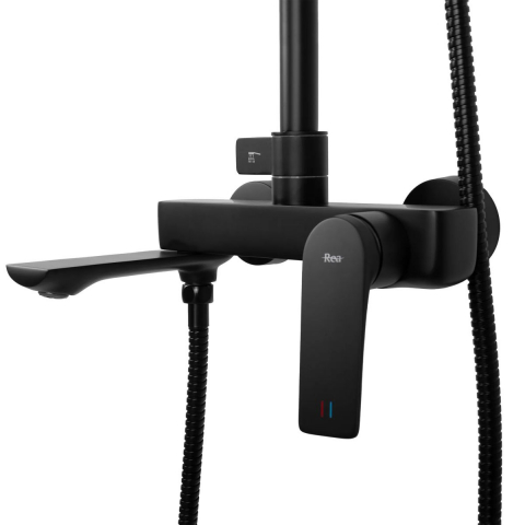 Rea Avalon set cadă și duș perete da negru REA-P8811 [6]