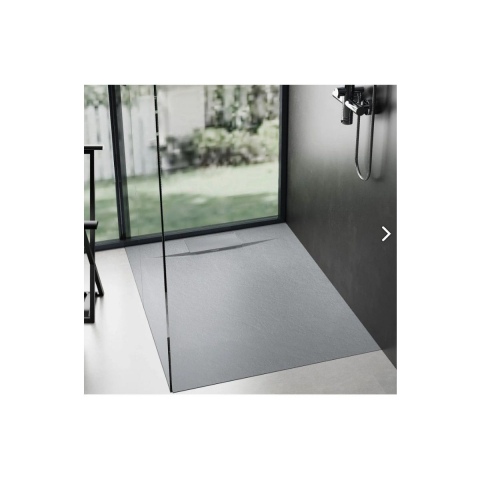 Rea Bazalt Grey cădiță de duș pătrată x90 cm gri REA-K4105 [5]
