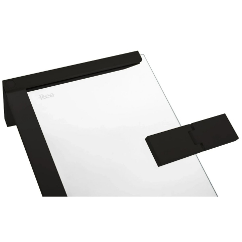 Rea Hugo cabină de duș 100x100 cm pătrat negru semi lucios/sticlă transparentă REA-K6602 [7]