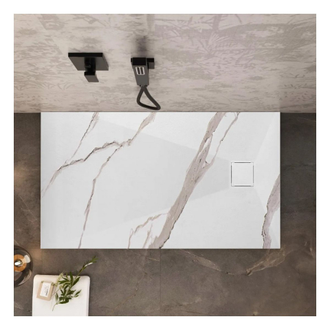 Rea Magnum cădiță de duș dreptunghiulară x80 cm alb REA-K7004 [5]