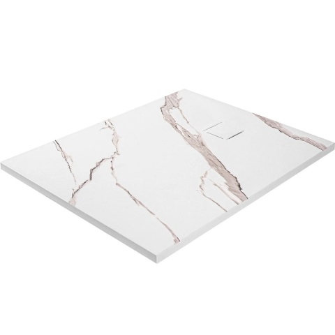Cadite dreptunghiulare - Rea Magnum cădiță de duș dreptunghiulară x80 cm alb REA-K7004