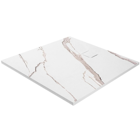 Cadite patrate - Rea Magnum cădiță de duș pătrată x90 cm alb REA-K7005