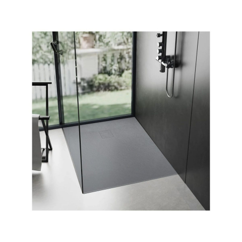 Rea Magnum Grey cădiță de duș pătrată x90 cm gri REA-K4106 [6]
