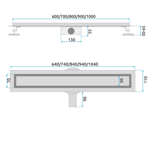 Rea Neox Pro rigolă liniară 100 cm REA-G5811 [1]