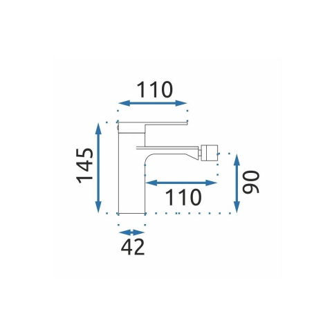 Rea Storm baterie bideu stativ crom REA-B8039 [1]