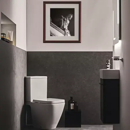 Rezervor pe vas WC Ideal Standard I.life S alimentare inferioara alb lucios [1]