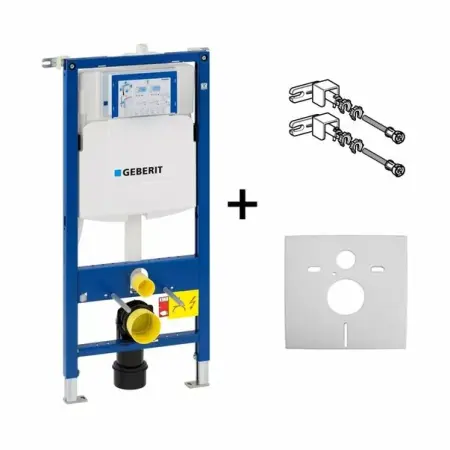 Rezervore incastrate - Rezervor wc cu cadru incastrat Geberit Duofix Sigma UP320 sistem de fixare si set izolare fonica