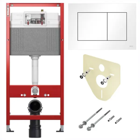 Rezervore incastrate - Rezervor WC, incastrat, TECEbase 9400413, 50 x 112 cm, clapeta de actionare Tece Now alba si sistem de fixare incluse