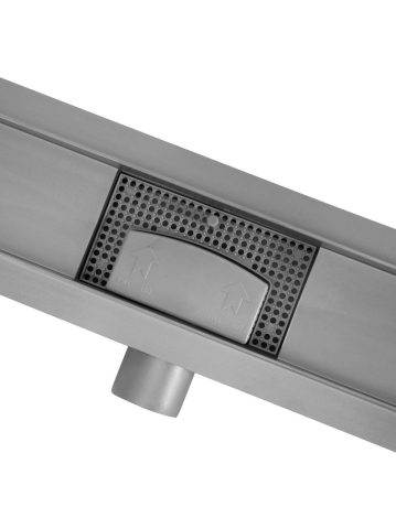 Rigola dus Rea NEOX finisaj titanium 70 cm otel inoxidabil AISI 304 [7]