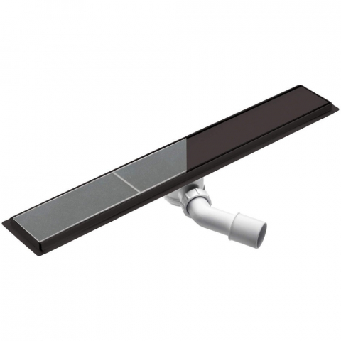 Cabine dus - Rigola pe podea Deante 90 cm negru