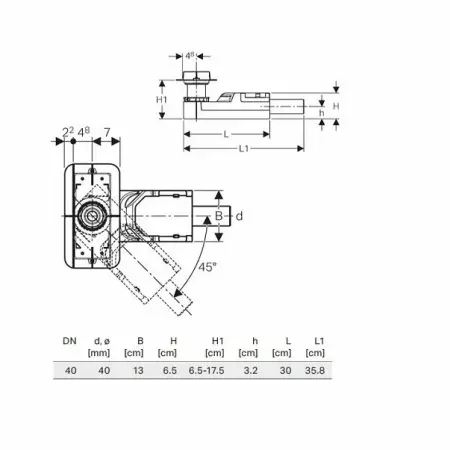 Rigola pentru dus Geberit CleanLine 65-90 mm [2]
