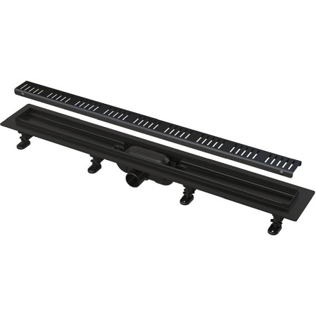 Cabine dus - Rigola pentru dus neagra Alcaplast, Simple, 550mm